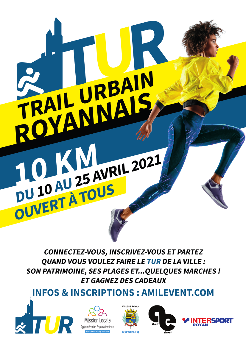 Affiche Trail Urbain Royannais 2021 A4 Trail Urbain Angoumoisin